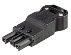 GST18I3 KABELSTEKER FEMALE ZWART SCHROEF