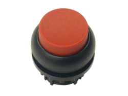 DRUKKNOP ROOD HOOG VEREND RING ZW.