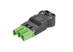 GST18I3 KABELSTEKER MALE GROEN SCHROEF