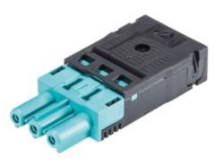 GST18I3 KABELSTEKER FEMALE TURQUOISE VEERKLEM