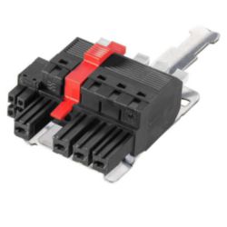 Hybrid connector (wire connection), 7.62 mm, Number of poles: 4, PUSH