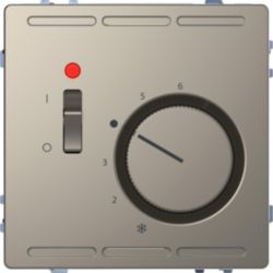 TERMOSTATO CON INTERRUP D-LIFE NIQUEL
