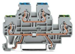 Double-deck terminal block Ground conductor/through terminal block 2.5