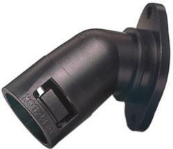 45 Graden Paneelbevestiging koppeling Slangmaat 16mm, draaibare flens