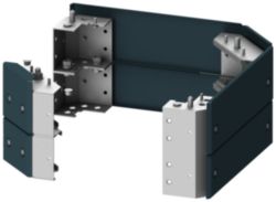 Base corner pieces with cover for corner cubicle, H: 200 mm D: 400 mm