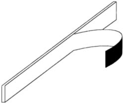 Frame sealing tape 10x4 mm, L=5.5 m, IP55