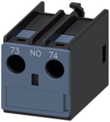Auxiliary switch 1 NO, current path: 1 NO, connection from above