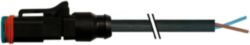 Valve plug MDC06-2s short with cable RADOX EM 104 2x0.75 bk 15m