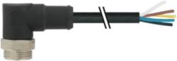 7/8'' (Mini) St. 90° freies Ltg.-ende PVC 4x1.5 sw 1.7m