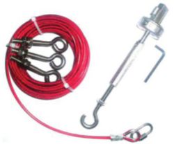 Trekkoordkit 50m, RVS