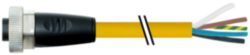 7/8'' female 0° with cable PUR 5x1.5 ye UL/CSA+drag ch. 1m