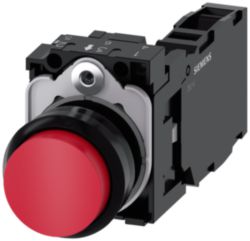 PUSHBUTTON, 22MM, ROUND, PLASTIC, RED, R