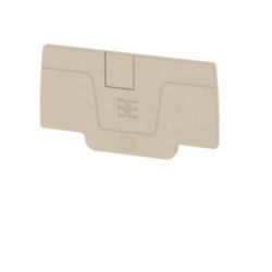 End plate (terminals), 58 mm x 2.1 mm, dark beige