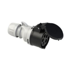 CEE contrastekker 32A 5p 500V 7h zwart IP44 Shark