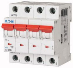 Miniature circuit breaker (MCB), 10 A, 4p, characteristic: C