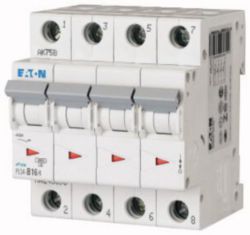 Miniature circuit breaker (MCB), 16 A, 4p, characteristic: C