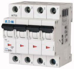 Miniature circuit breaker (MCB), 40 A, 4p, characteristic: C