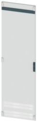 Door, IP40, W: 600 mm, rotary handle for profile semicylinder