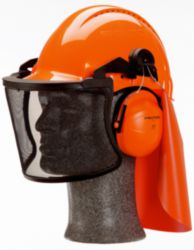 3M™ Helmcombinatie voor de bosbouw, G3000 oranje helm, Optime I gehoor
