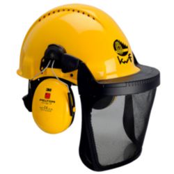3M™ Helmcombinatie voor de bosbouw, G3000 gele helm, Optime II gehoork