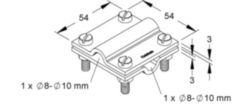Connector for lightning protection Niedax Kleinhuis 546072 546072