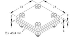 Connector for lightning protection Niedax Kleinhuis 546067 546067