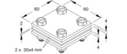 Connector for lightning protection Niedax Kleinhuis 546066 546066