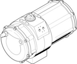DAPS-2880-090-R-F16 semi-rotary drive