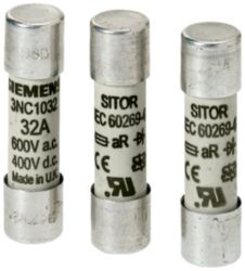 SITOR cylindrical fuse, 14 x 51 mm, 25 A, aR, Un AC: 690 V, Un DC: ...