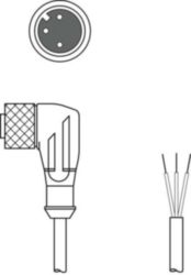 Aansluitkabel KD U-M12-3W-P1-050-DP