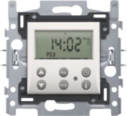 "Electronic clock thermostat, base and finishing set for Nikons, white"