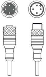 Verbindingskabel KDS U-M12-4A-M12-4A-P1-010-DP