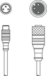 Verbindingskabel KDS U-M8-3A-M12-3A-P1-010