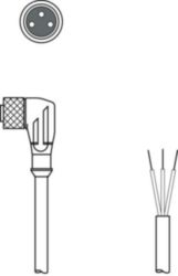 Aansluitkabel KD U-M8-3W-V1-020-DP