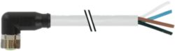 M8 female 90° with cable TPE 4x22AWG gy UL/CSA, ITC/PLTC 5m