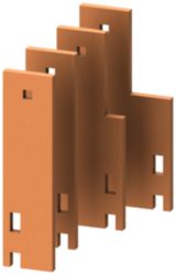 Connection vertical busbar front right 40x 10 mm D: 600, 800 mm