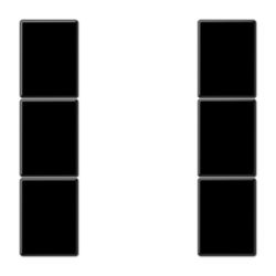 KNX tastafd.compl. 3-v. LS zwart