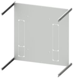 mounting plate 3KL61 (630 A), horizontal, 3 or 4-pole, H: 550 mm W: 600 mm