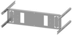 mounting plate 3VL1-3 (250 A) with RCD 3-pole, plug-in socket, H: 150 mm W: 600 mm