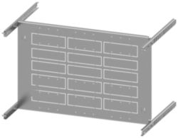mounting plate 3VL1-3 (250 A) 4-pole, plug-in socket H: 350 mm W: 600 mm