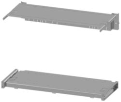 mounting plate 3WA size 1, 3 or 4-pole, covered by: cover, H: 550 mm W: 800 mm