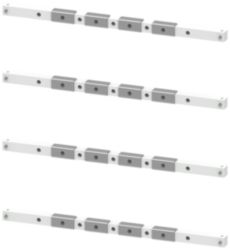 Holder for copper busbar, 3WA size I, W: 600 mm, 1 set=4 units