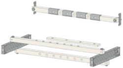 Cable connection 3WA size I, 3/4-pole, fixed mounting, W: 600 mm