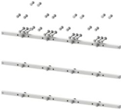 3WA connection main busbar size III (4,000 A), fixed mounting, withdrawable, 3/4-pole