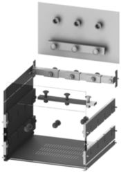Vertical busbar connection 3WL size I, withdrawable W: 400 mm for compartment door