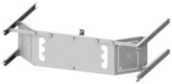mounting plate 3VL1 (160 A) with RCD, 3-pole, fixed mounting through compartment door, H: 150 mm W: 600 mm