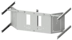 mounting plate 3VL1-3 (250 A), 4-pole, plug-in design through compartment door, H: 200 mm W: 600 mm