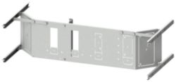 mounting plate 3VL1-3 (250 A) with RCD, 4-pole, plug-in design through compartment door, H: 200 mm W: 800 mm
