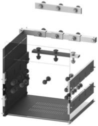 Vertical busbar connection 3WL size I, fixed mounting, 3-pole W: 400 mm