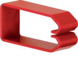 Retaining clip for slotted panel trunking PC/ABS halogenfree 75x37mm r